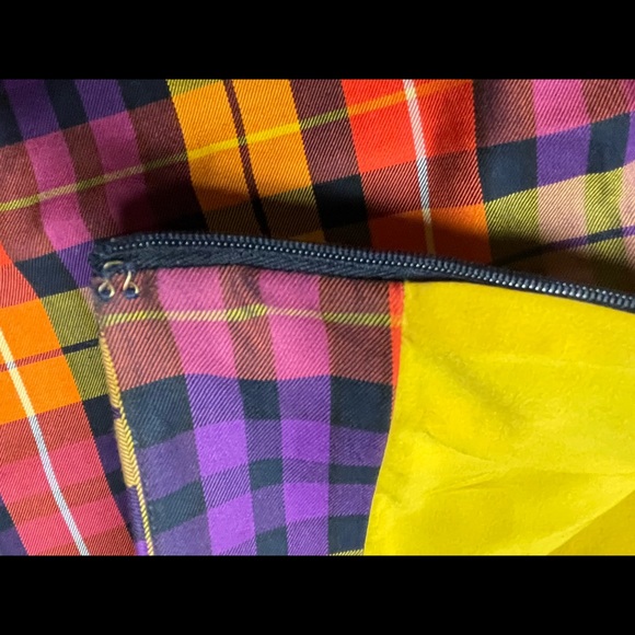 Purple yellow mixed coloured Skort - Picture 8 of 9